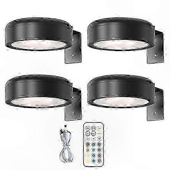 Wireless Remote-Controlled Wall Light with 13-Color RGB Dimming and Adjustable Battery-Powered Picture Illumination