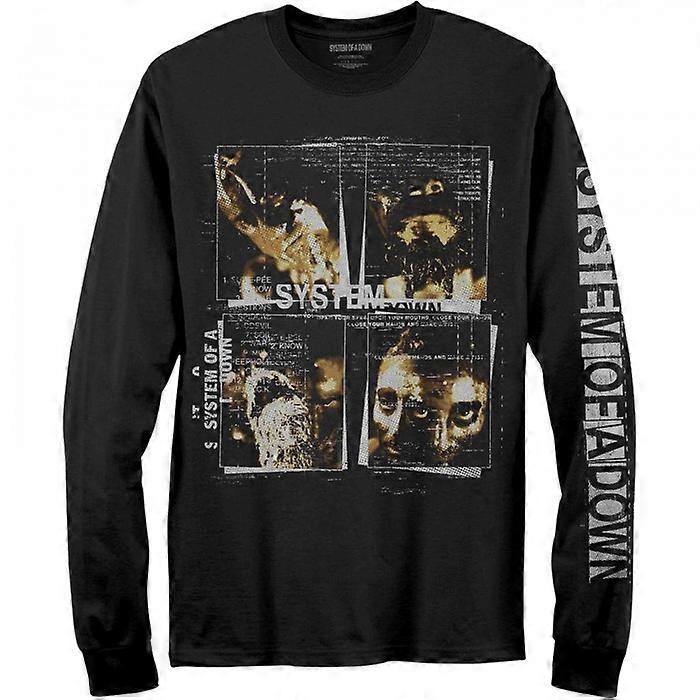 System Of A Down Unisex Adult Faces Long-Sleeved T-Shirt