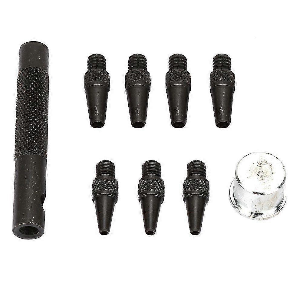 2025 أحدث طراز 7 قطع 2-5 مم مجموعة ثقب ثقب جلدية من الجلود الكربون الصلب