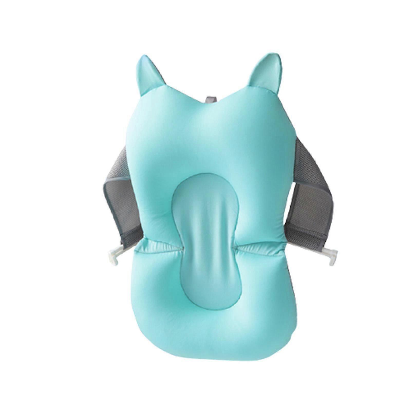 Infant Baby Bath Cushion, Soft Tub Insert with Adjustable Buckle, Floating, Green