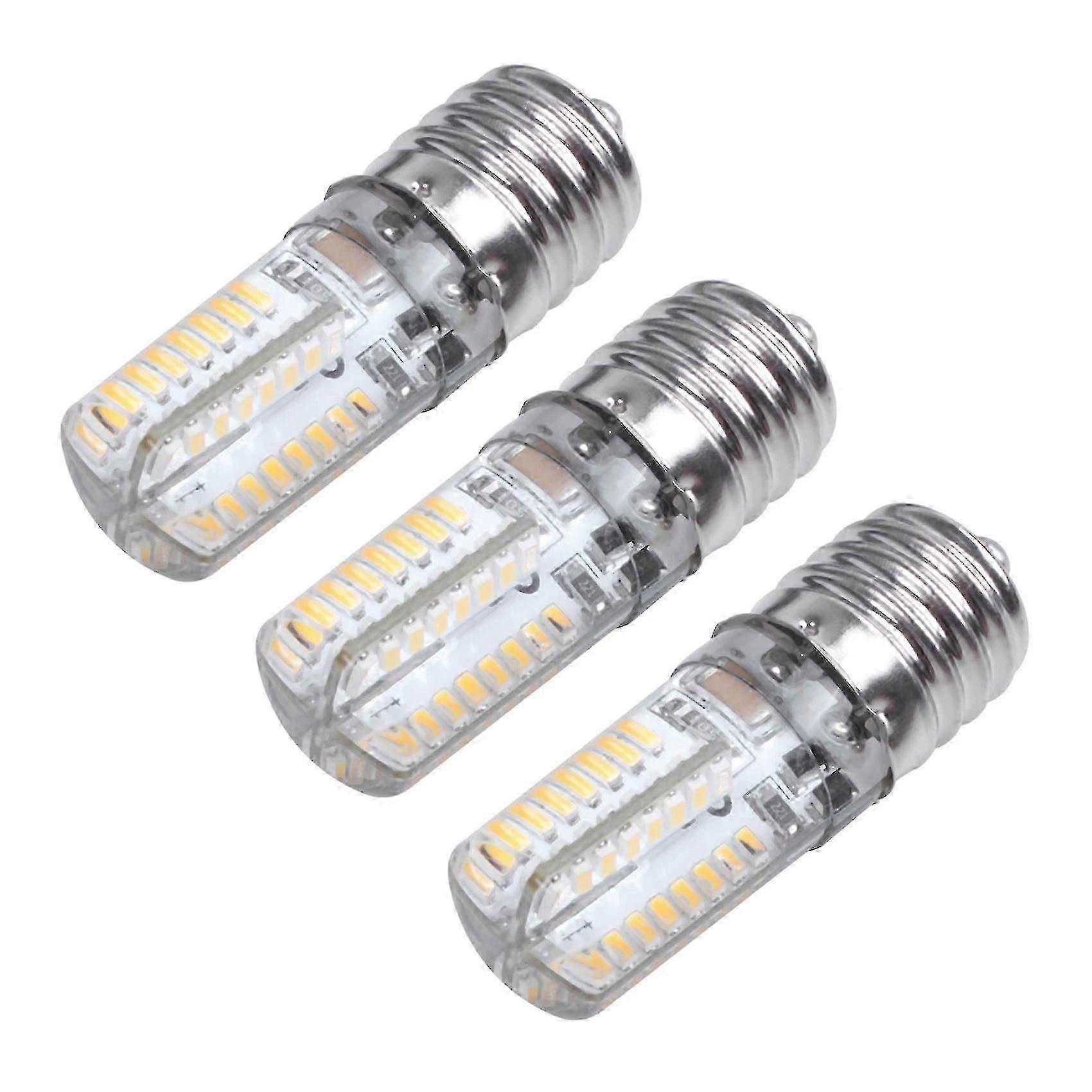 3x E17 Socket 5W 64 LED Bulb 3014 SMD Warm White Light 220-240V AC