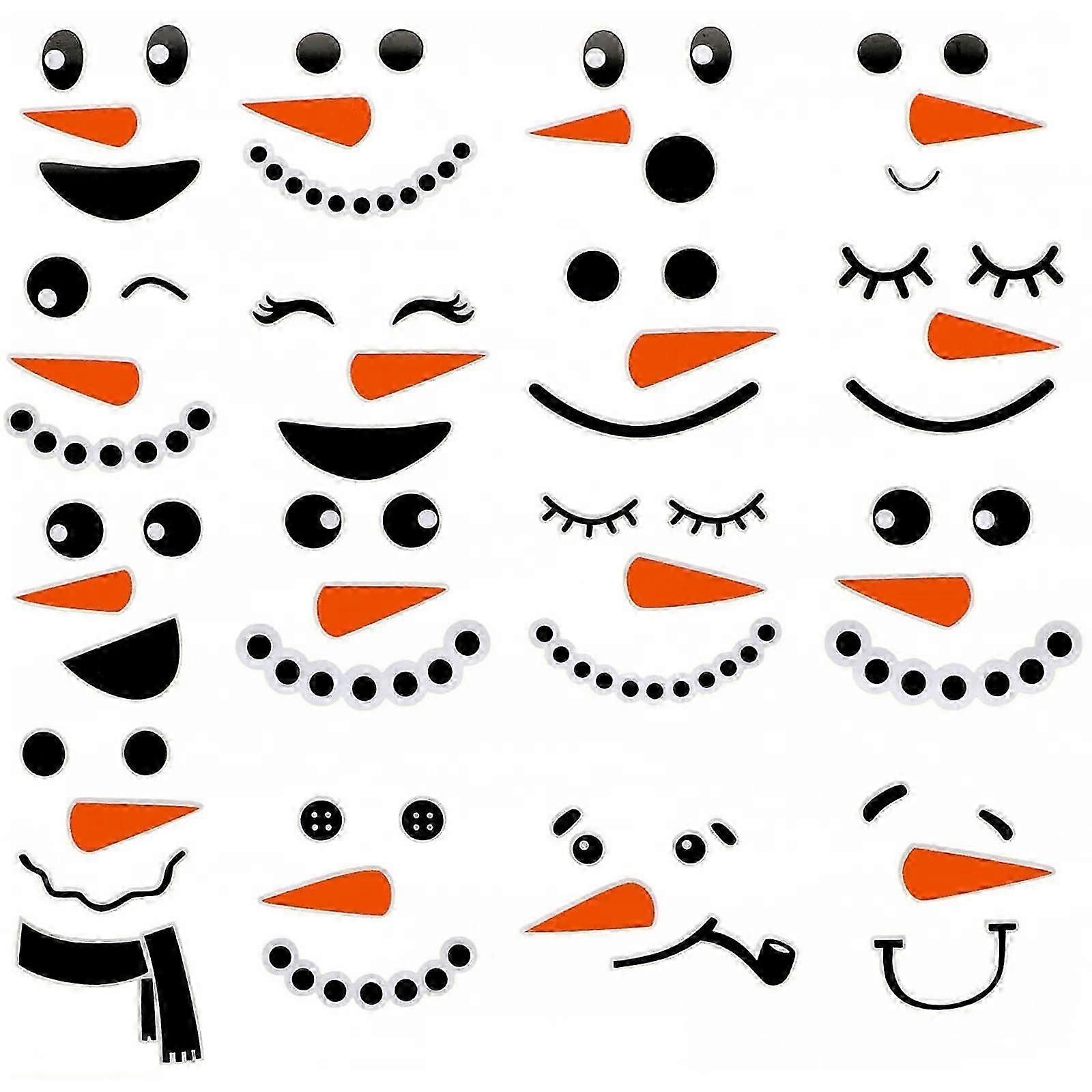 Autocolant autocolant autocolant autocolant autoadeziv pentru om de zăpadă autoadiziv pentru petrecerea de Crăciun și adunarea festivalului 1Setc