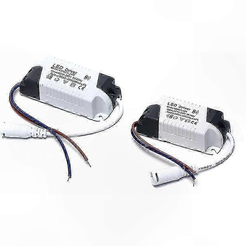 LED Driver 2-Pack, 4-7W Transformer for LED Ceiling Lights, Panel Power Supply, DC Connector for LED Fixtures
