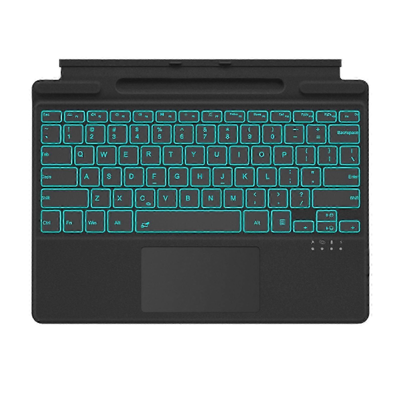 for Surface Pro Tablets Keyboards Wirelessly Touchpad Bluetoothcompatible with Backlights for Surface Pro 8/9 Tablets  Red