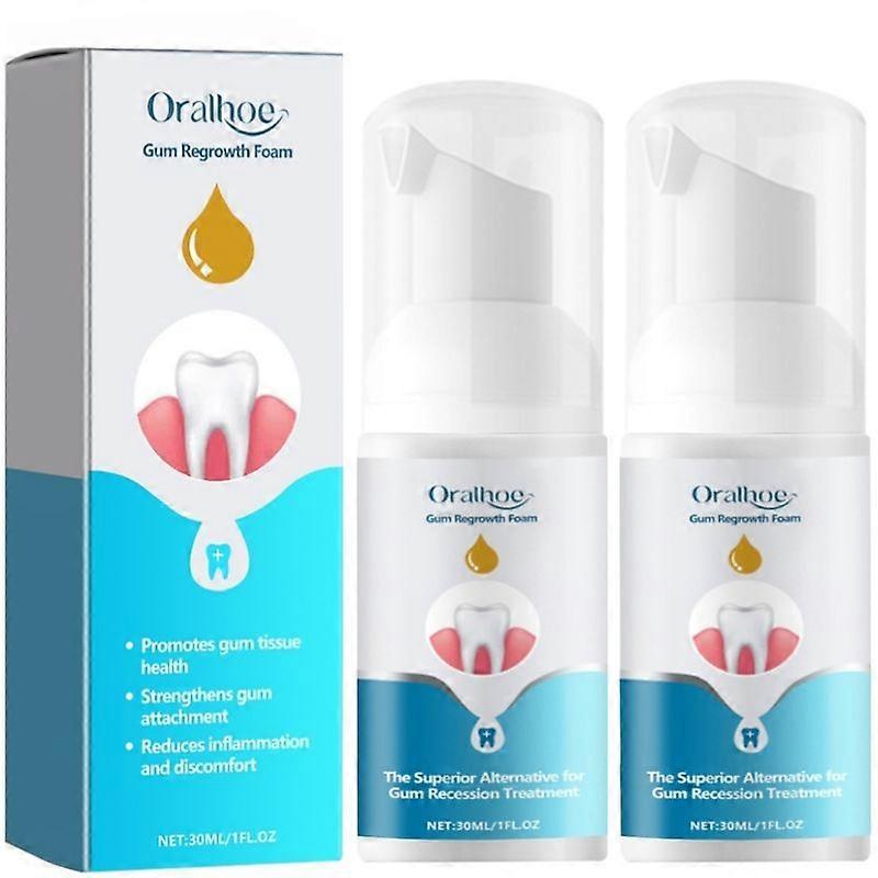 1-3st Tandköttsåterväxt Skum Reparation Gingival Tänder Bleka Ta bort Gul Fläck Lindra Tandförfall Tandvärk Mun Rengöring Skydda tandköttet Vård