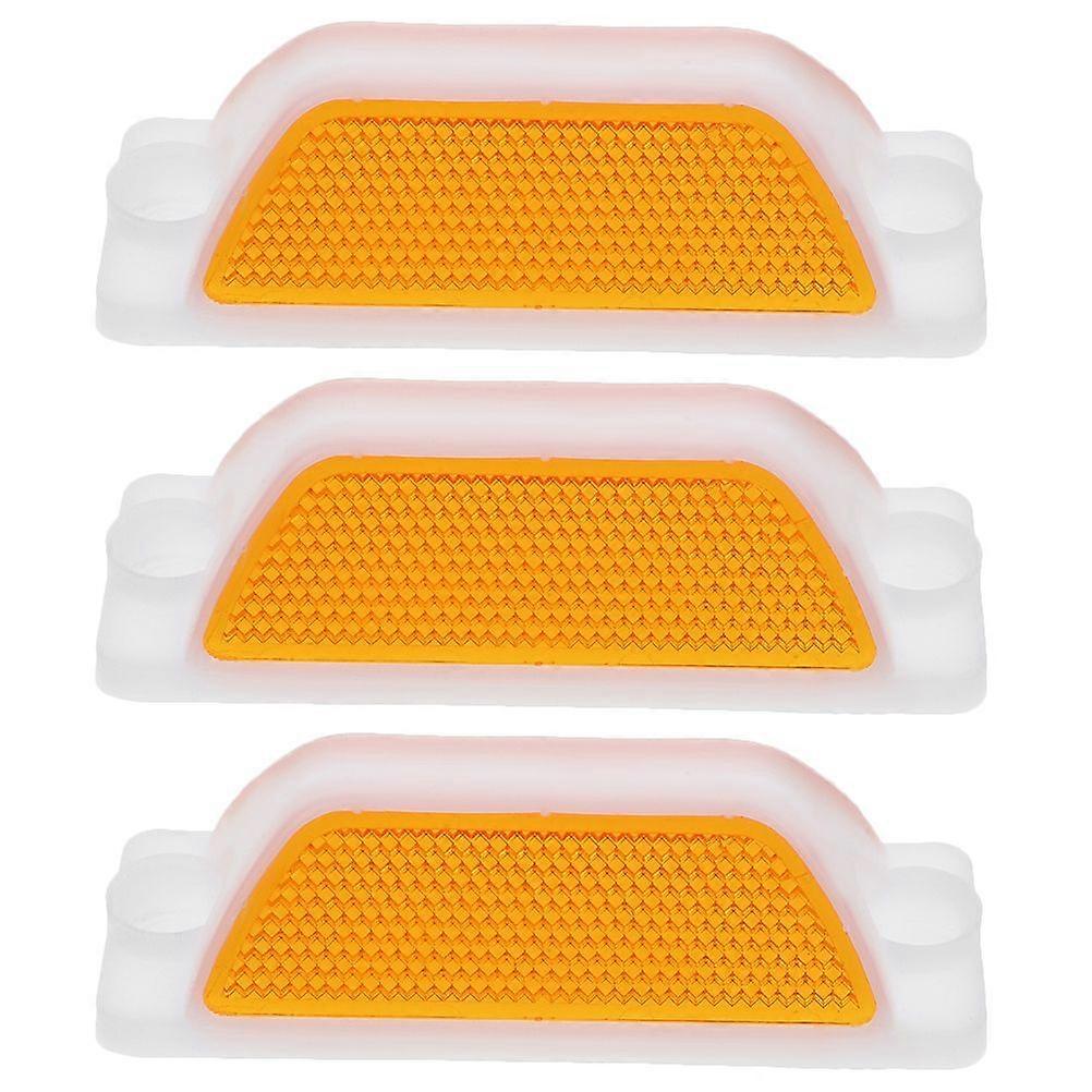 3pcs Driveway Reflectors Emergency Reflector Road Marker Driveways Marker Driveway Road Marker Replacement Reflective Marker For Road