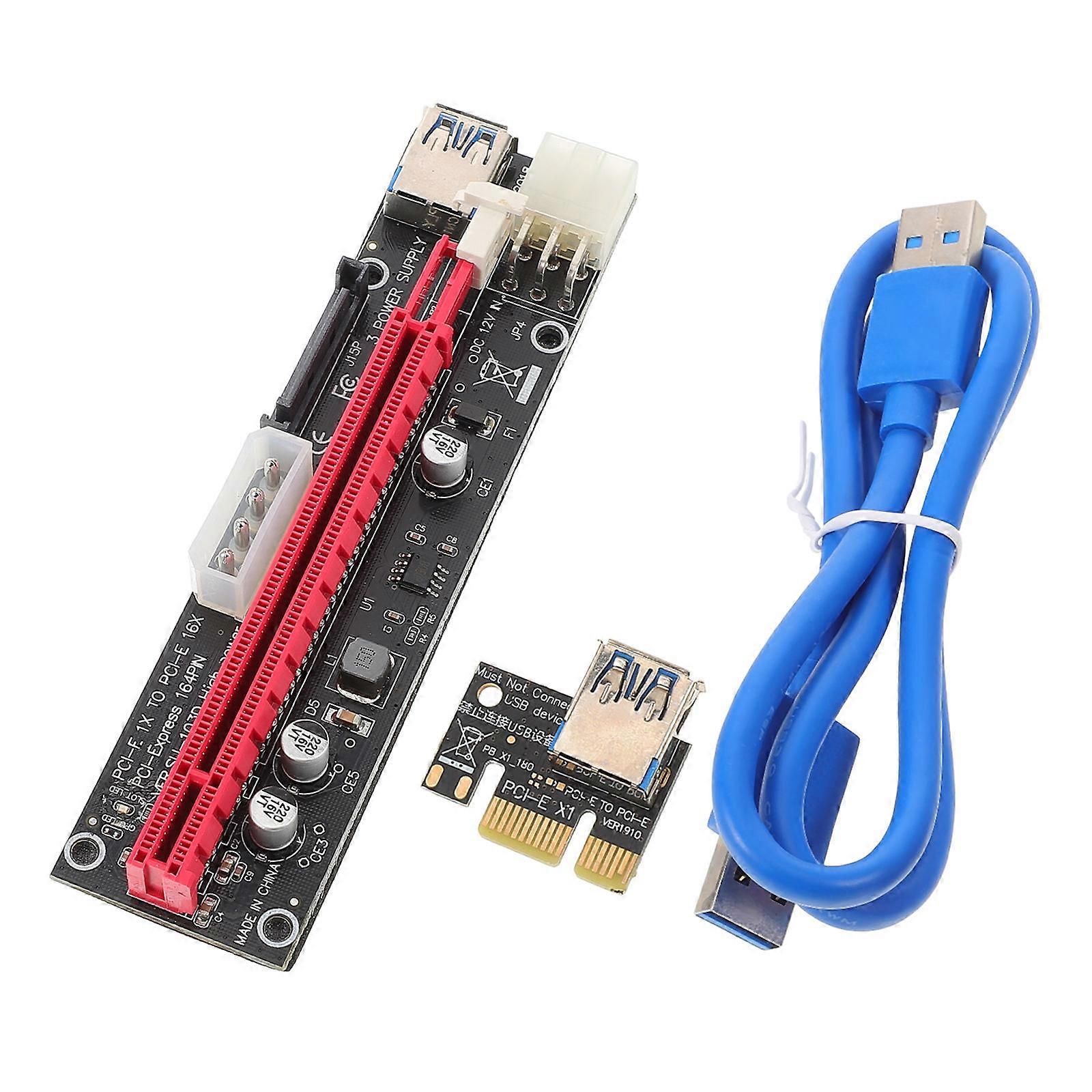 Pcie Extension Cable 5Pcs Riser Card for Reliable GPU Mining Performance