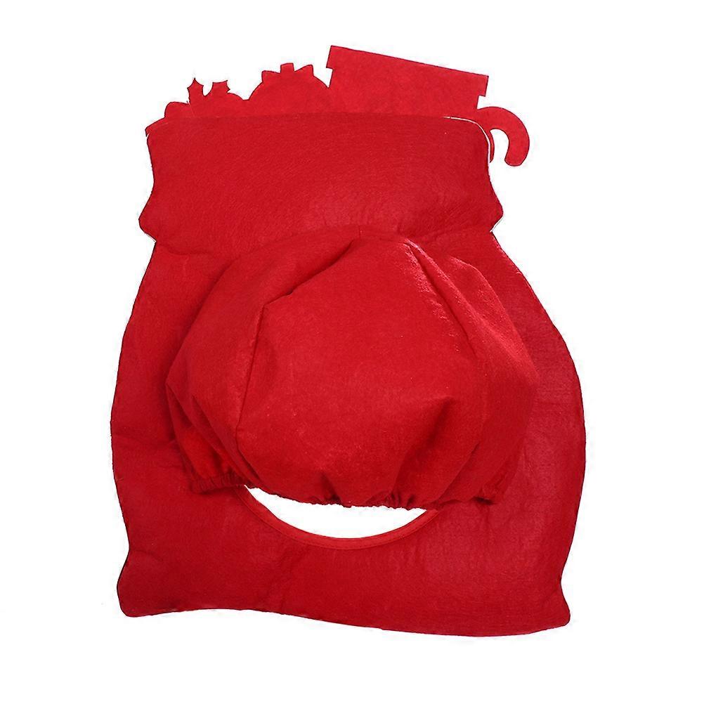 Performance Props Christmas Headgear for Party Supplies 2Pcs Red