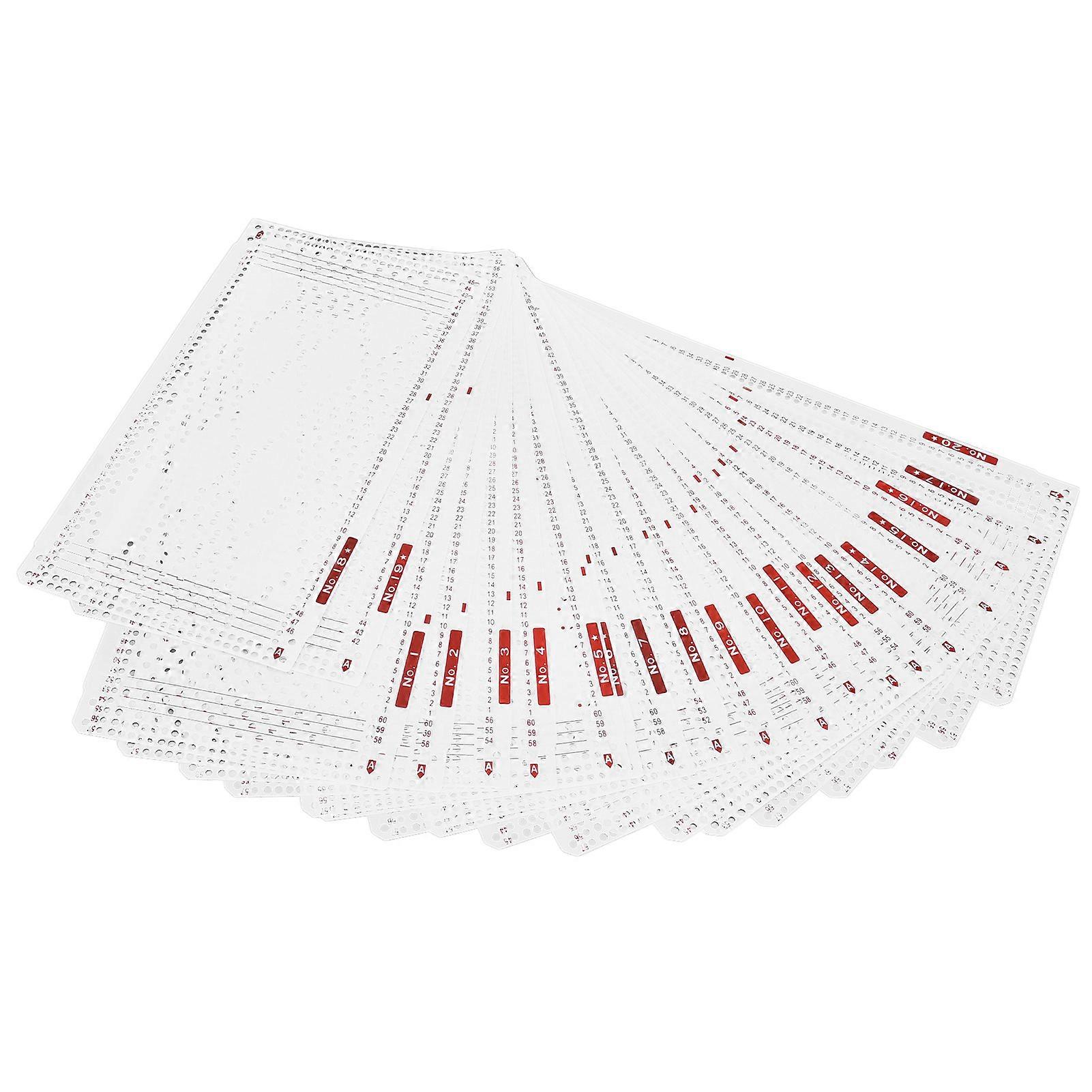 Practical, flexible and durable punch cards, double-sided printing, for knitting machine