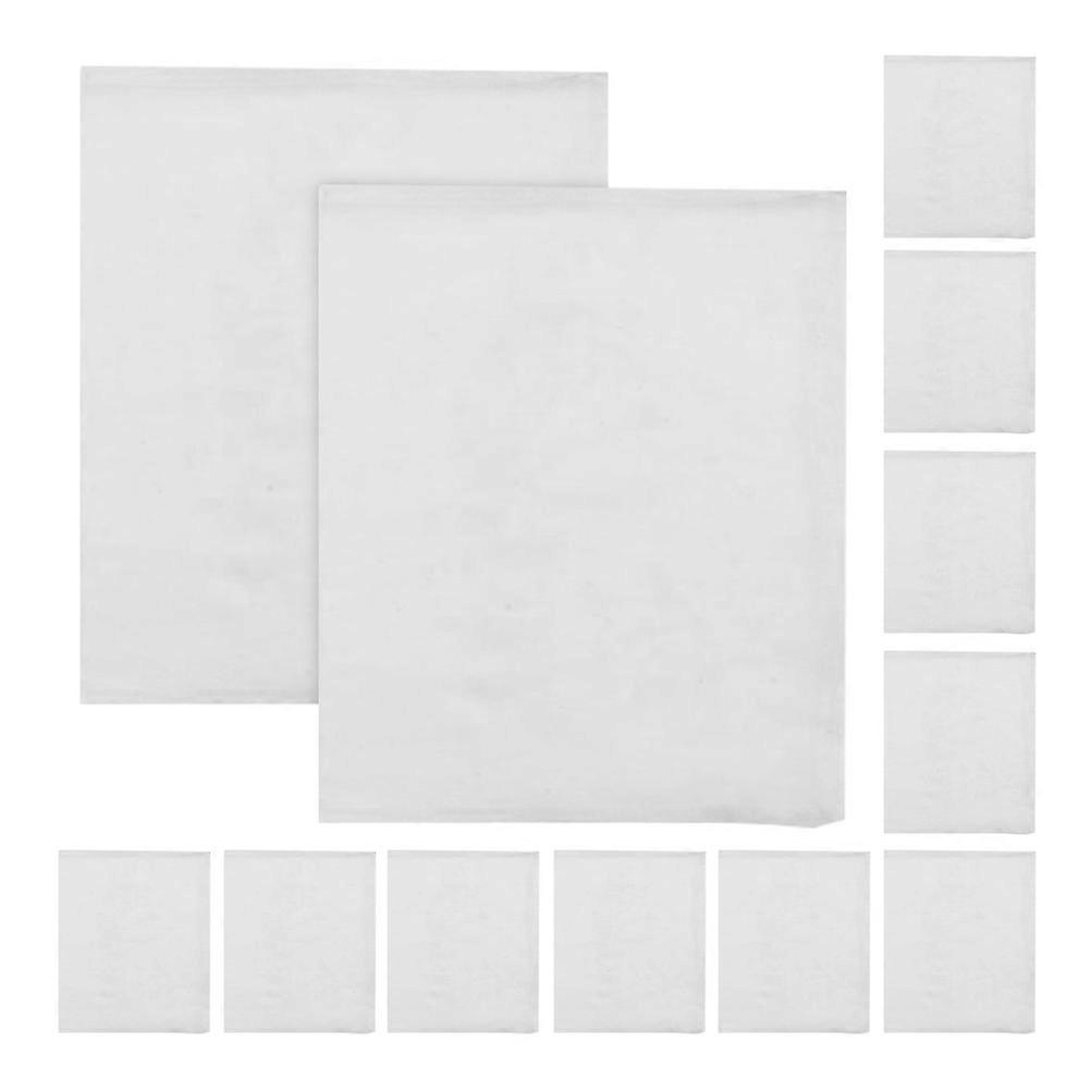 Reusable Drawstring Filter Bags for Cooking and Tea Brewing Made of Cotton Transparent Material Suitable for Home Cooks 12Pcs