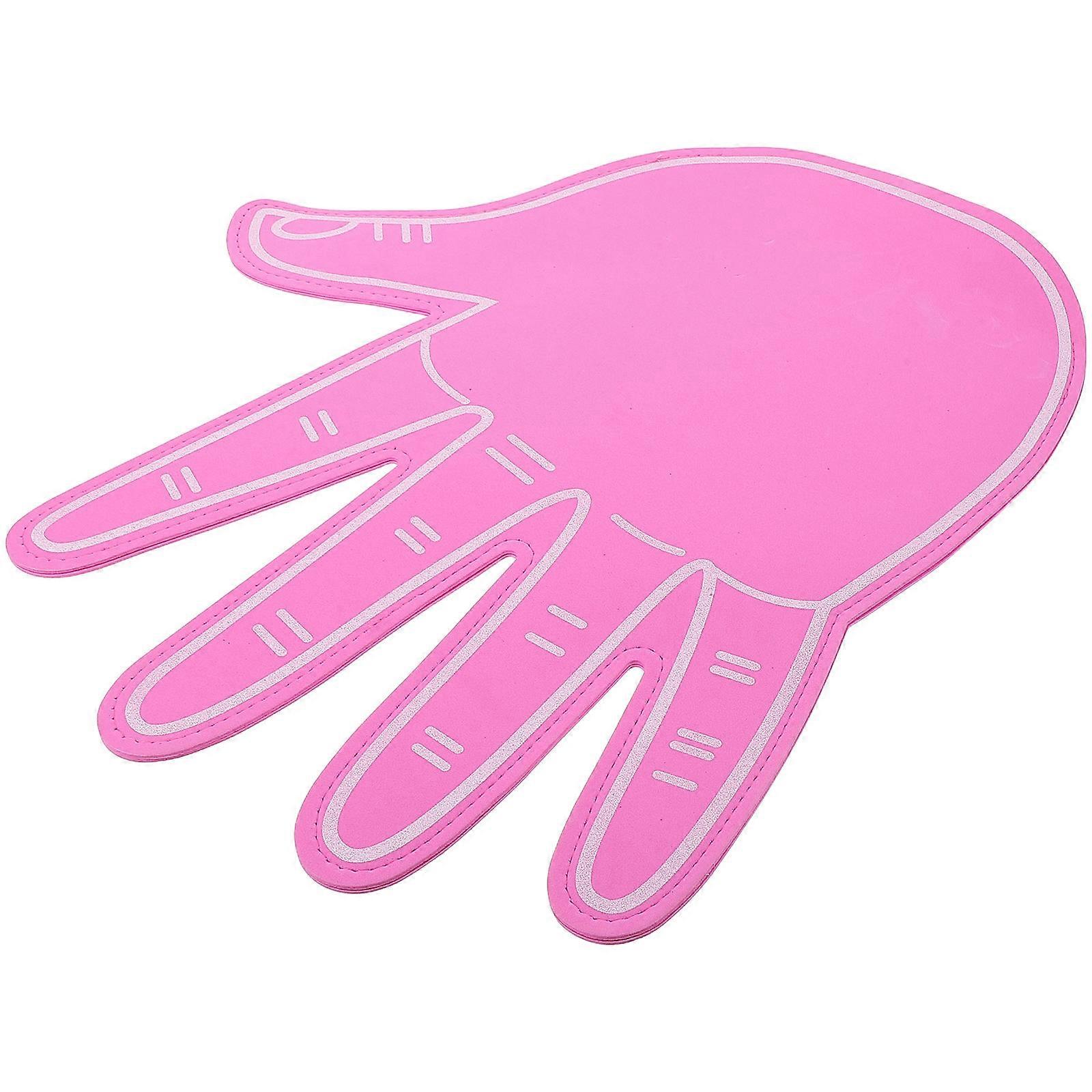 Football Fan Accessories Giant Foam Hand Five Fingers Performances Pink Eva Material for 1Set
