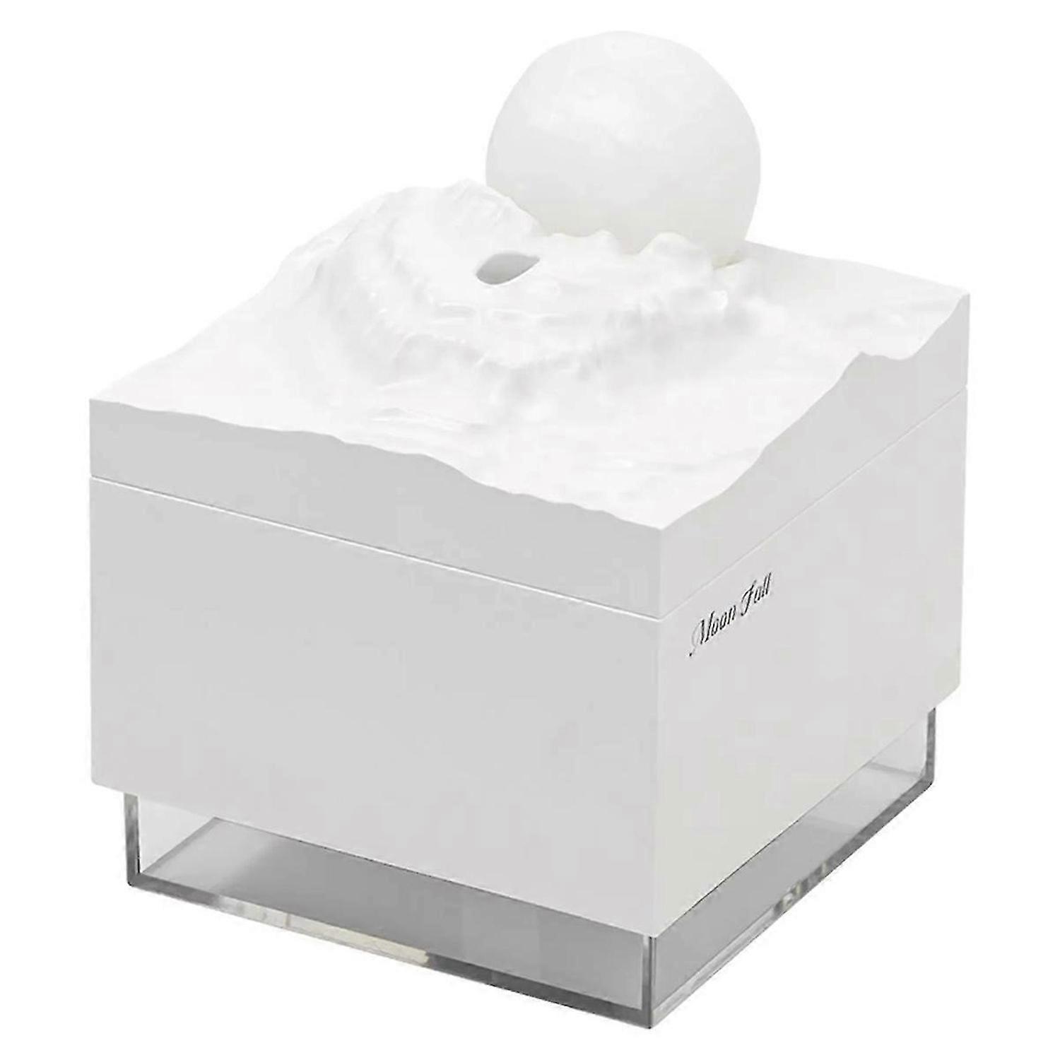 Aroma Diffuser Cool Mist Humidifier LED Moon Lamp Night Light White