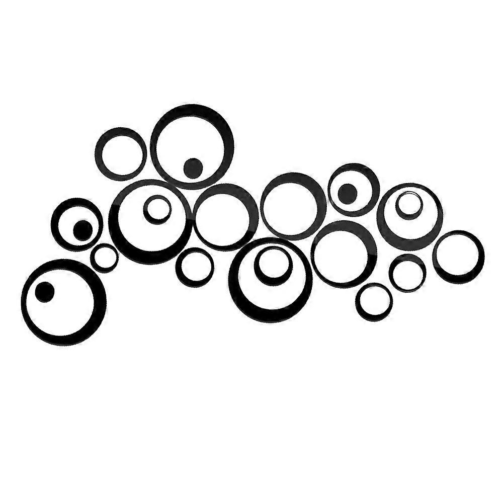 Bedroom Wall Sticker Acrylic Circle Pattern Stickers for Decor 48Pcs