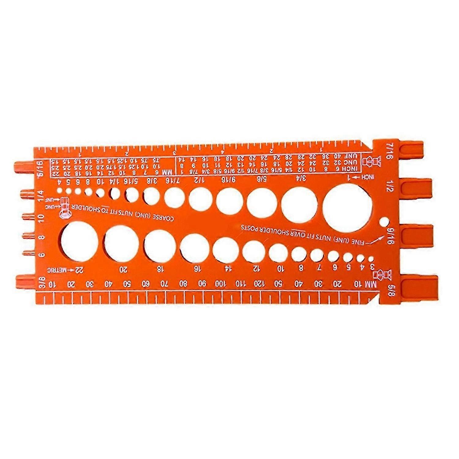 Bolt Nut Thread Inch&Metric Thread Tester Bolt Gauges-A