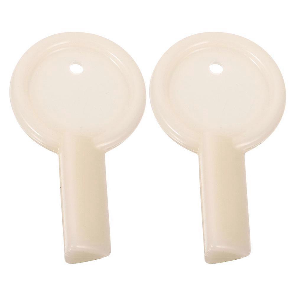 Lock Core Paper Towel Dispenser Key for Commercial Use 2Pcs Plastic Beige