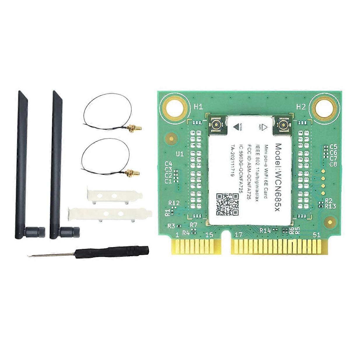 NFA725 NFA765 WCN685 WiFi-Modul WIFI6E AX6000 2.4G 5G 6G Bluetooth5.2 Mini PCIE Wireless WiFi-Karte+