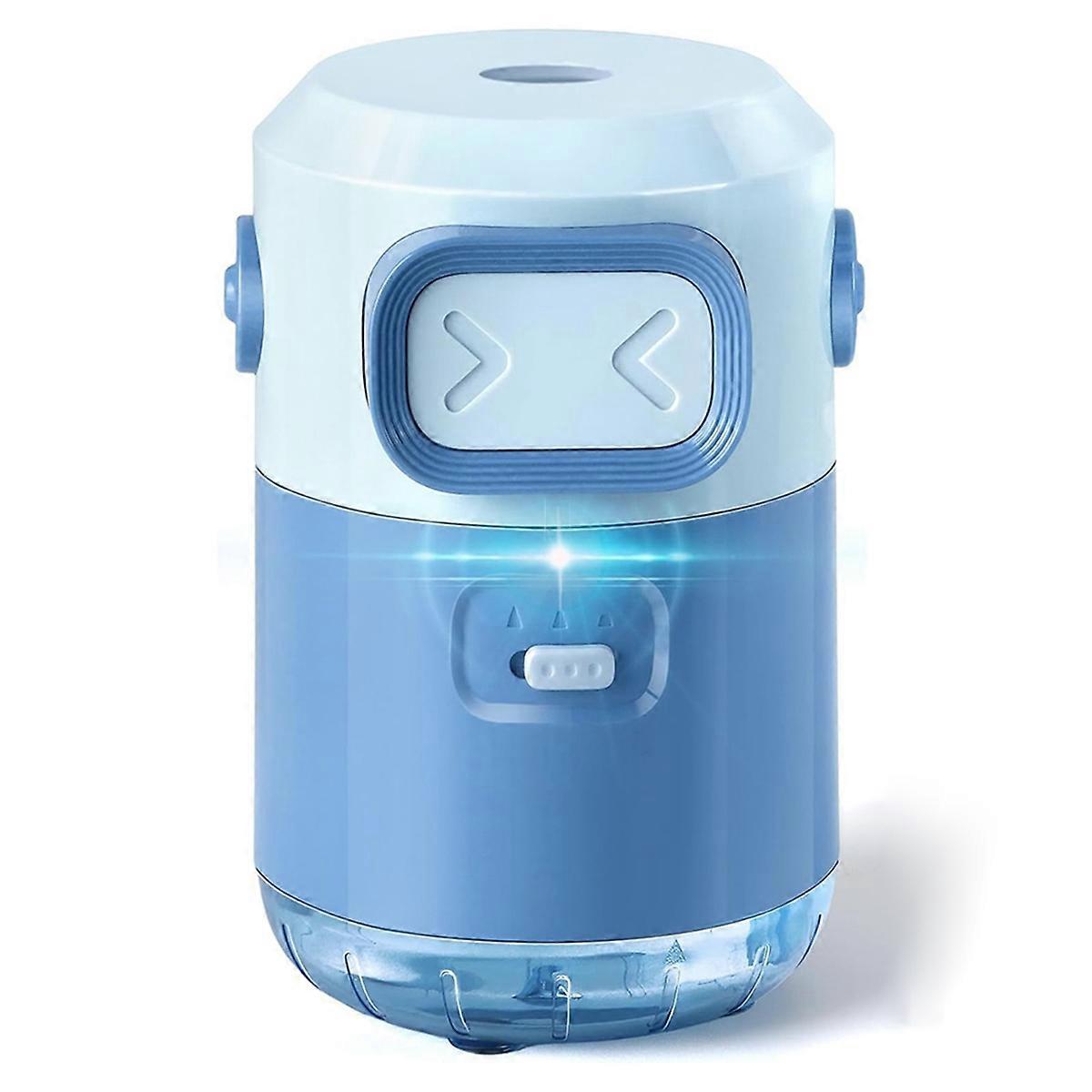 Electric Pencil Sharpener for Kids, Fully Automatic Pencil Sharpener for Colored Pencils, Rechargeable Sharpener Blue