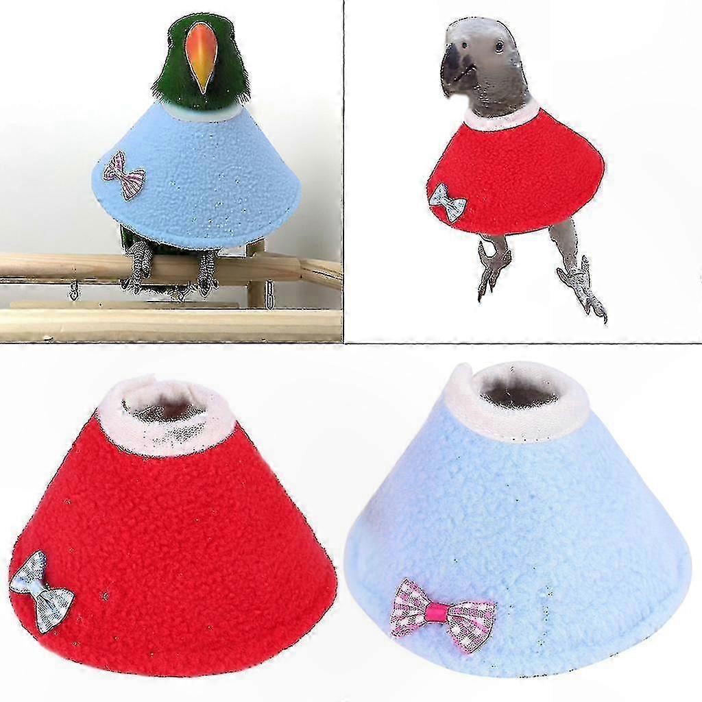 Parrot Recovery Collar Adjustable Bird Elizabethan Cone Protective Neck Shield