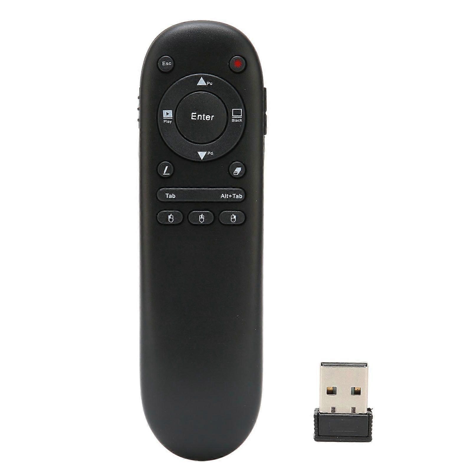 Remote Control Pen Strong Practicality Compact Structure Light Multifunctional PPT Page Turning Pen for Office Classroom