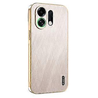 KADEM Compatible For Oppo K13 Turbo Pro 5G / K13 Turbo 5G Case Electroplating Silk Texture PU + TPU Phone Back Cover