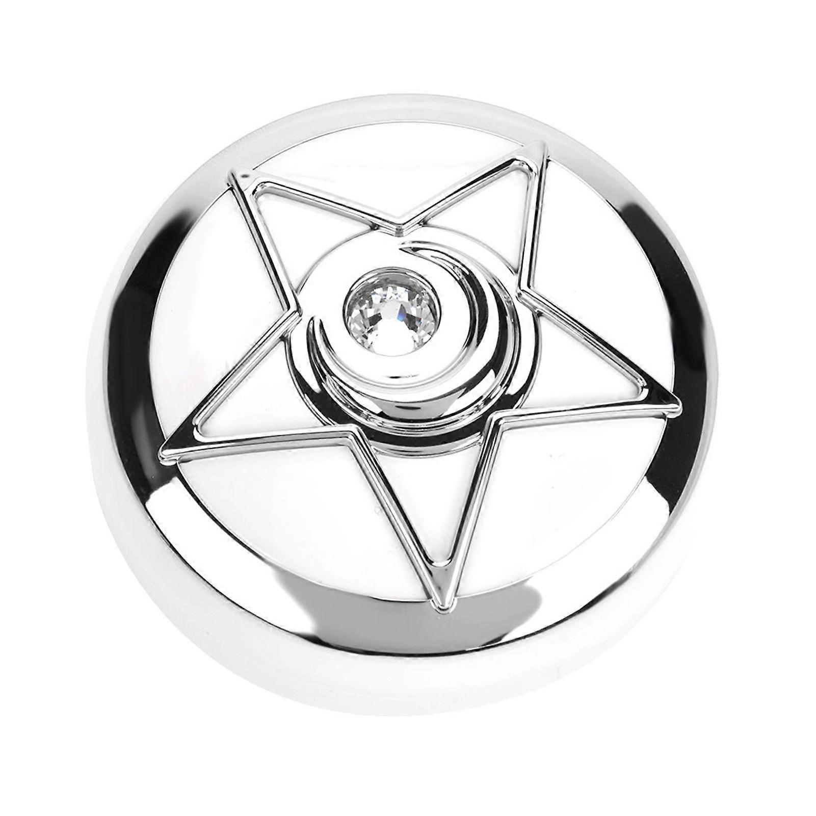 Portable Contact Lens Box with Mirror Pentagram Shape Lenses Container Case White