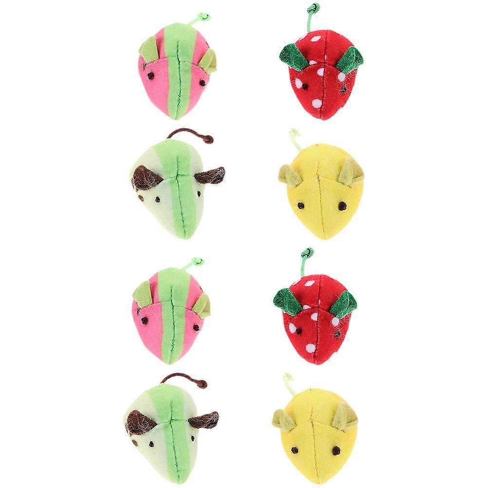 Cartoon Modeling Cat Toy Mouse Shaped for Playful Chewing 16Pcs Kitten