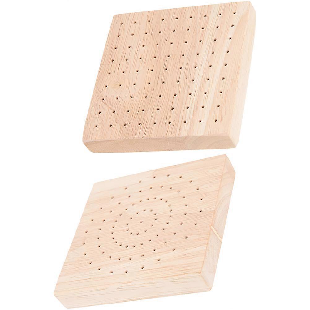 Beige Wooden Lollipop Display Stand for Display 6Pcs Lollipop Holders