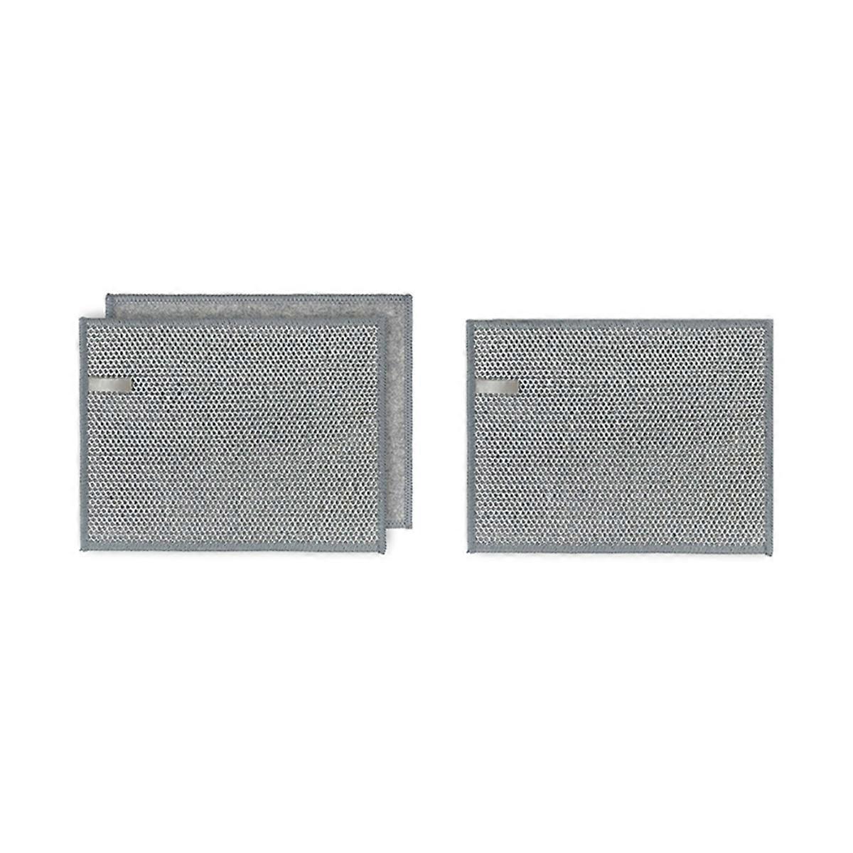 3Pcs Multipurpose Dishwashing Rags Reusable Scrubbing Pads,Gray