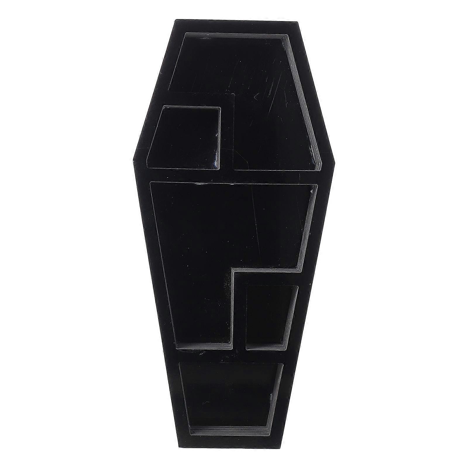Creative Gothic Coffin Storage Rack Horror Decor Organizer Sundries Rack