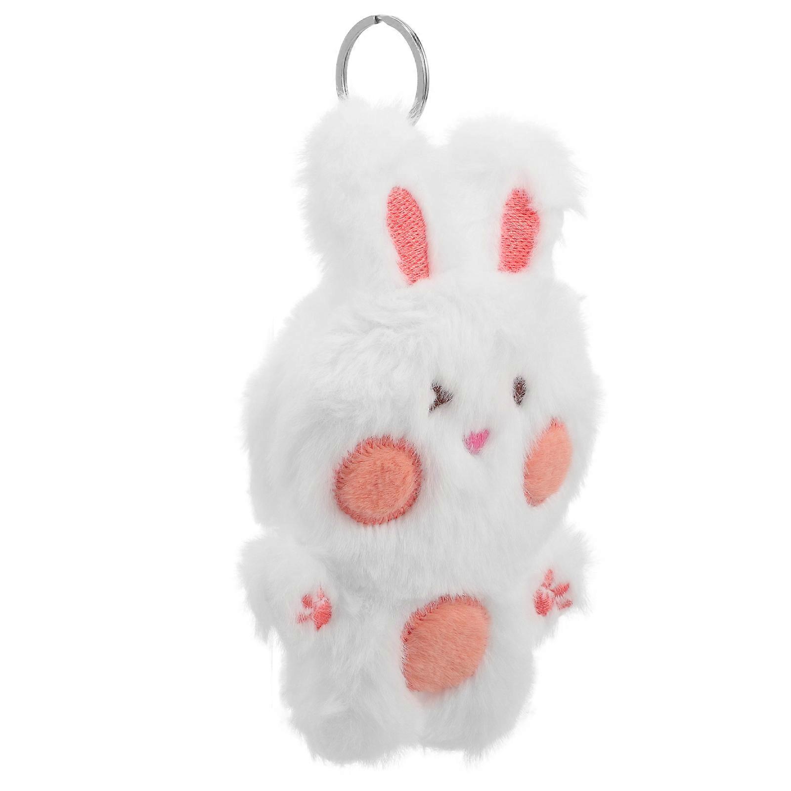 Plush Rabbit Keyring Backpack Pendant Personal Accessories Fashionable 5Pcs