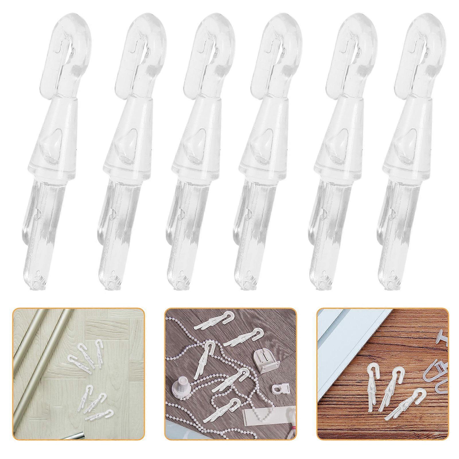 Replacement Blind Wand Rod Hooks 48Pcs Minimalist Style For Homeowners Convenient Setup Use