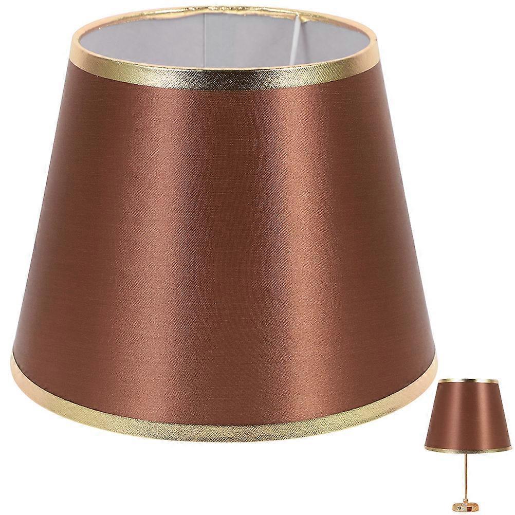 2Pcs Fabric Replacement Lampshade for Table Lamp Modern Style Coffee