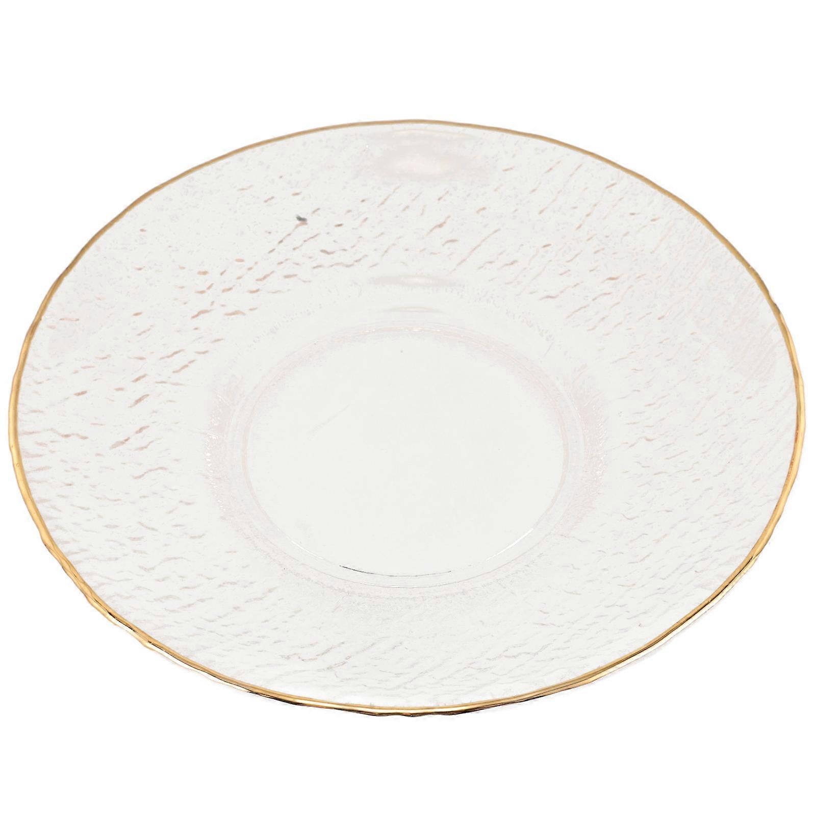Teacup Glass Drink Coaster for Daily Use 3Pcs Elegant Desktop Saucer