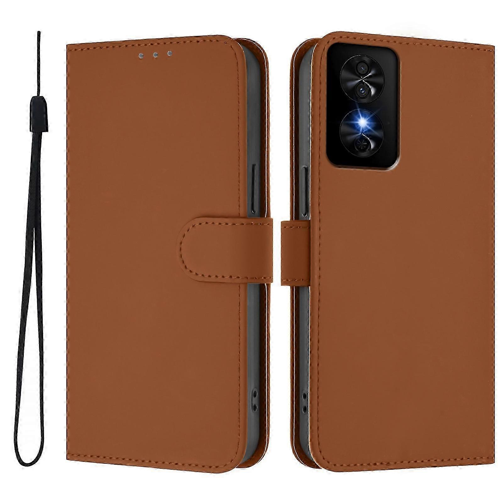 Solid Color PU Case For TCL 50 SE 2025
