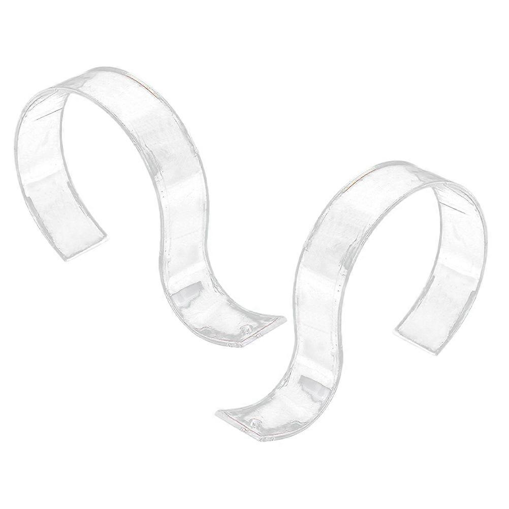 Closet Belt Display Holder For Men And Women Multi-Functional Clear Acrylic Organizer S-Shape Easy Access Storage 10 Pcs
