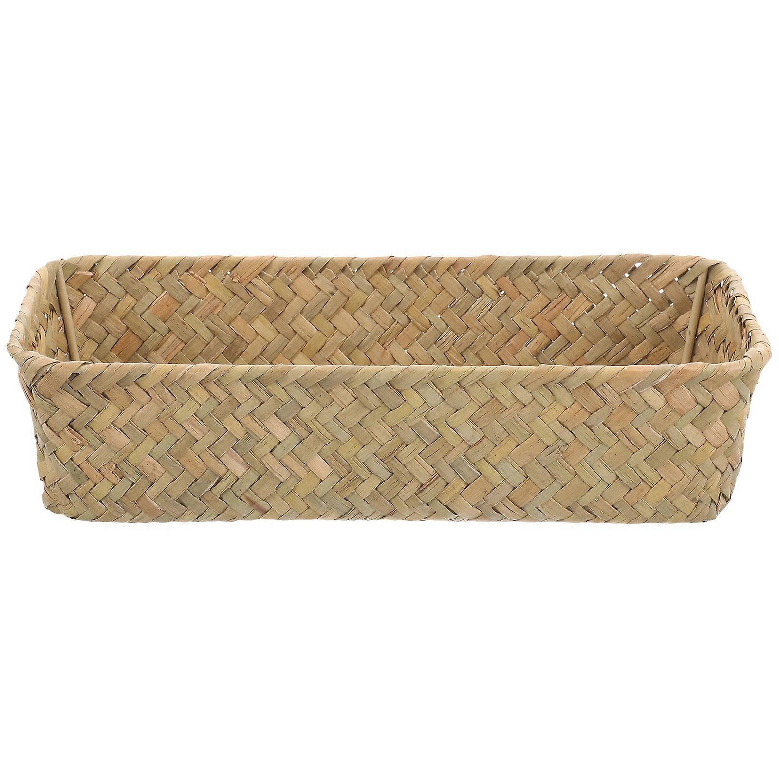 Handwoven Woven Basket Rustic Style Storage Basket for Decor 4Pcs Set