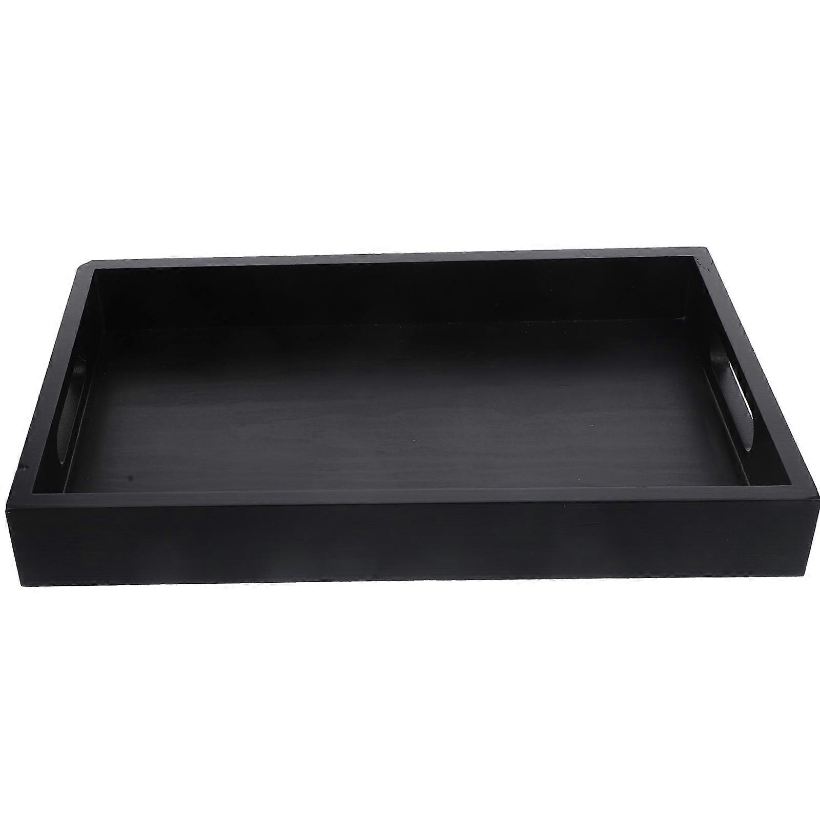 Wooden Rectangular Tea Tray Wood Tray for Serving 2Pcs At Home