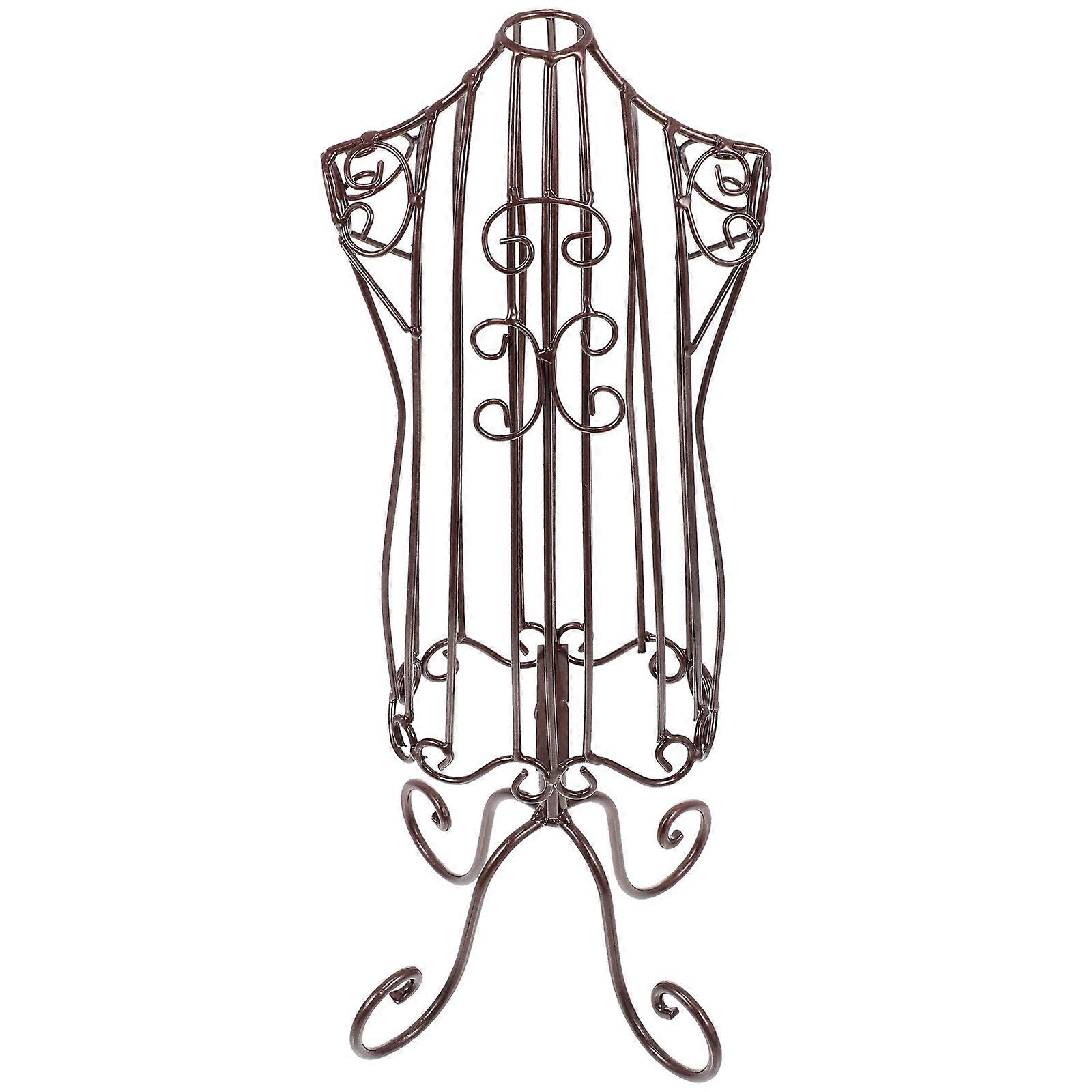 Iron Pet Clothing Display Rack Puppy Clothes Model Stand 2Pcs for Home