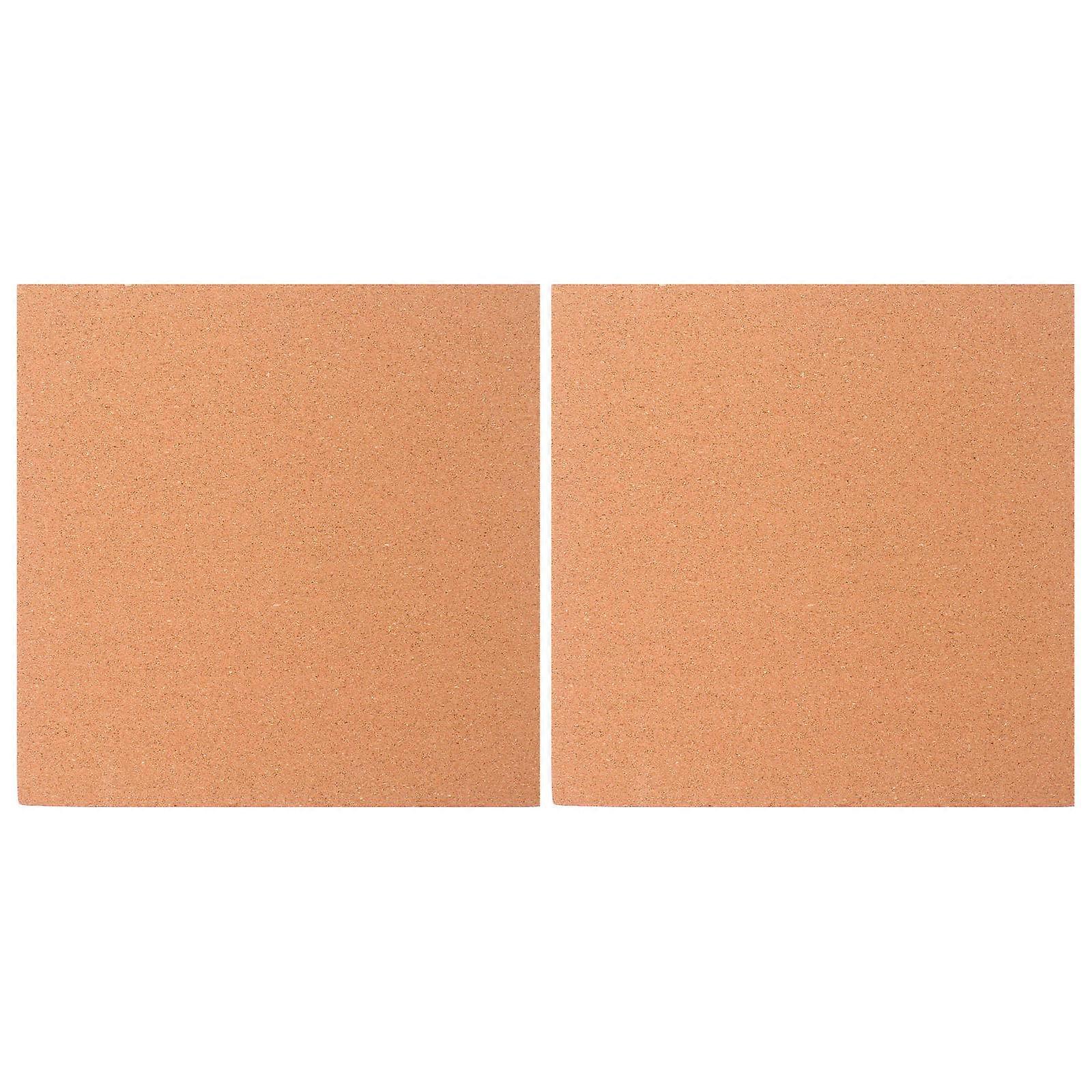 Home Use Self-Adhesive Cork Memo Board 4Pcs Set Light Brown