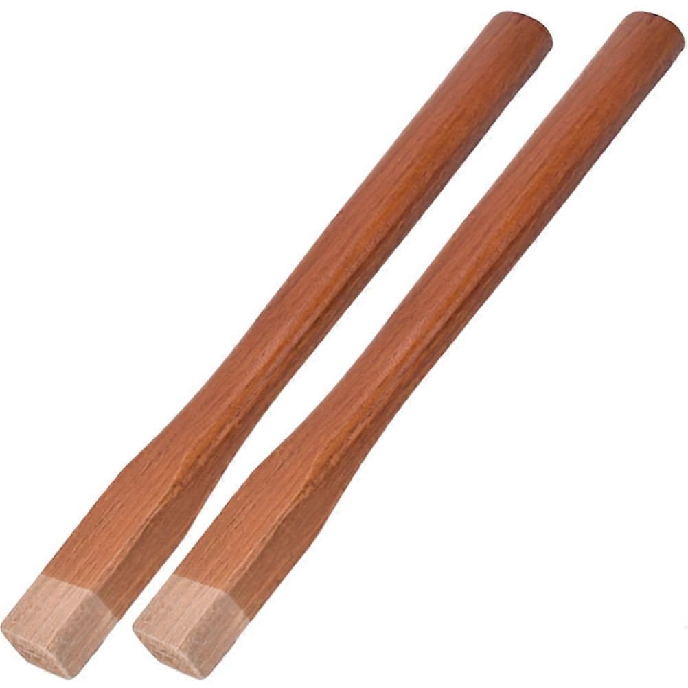 Replacement Handle Sturdy Comfortable Grip Outdoor Activities Chocolate 40x3.5cm Round Humanized Design 2Pack