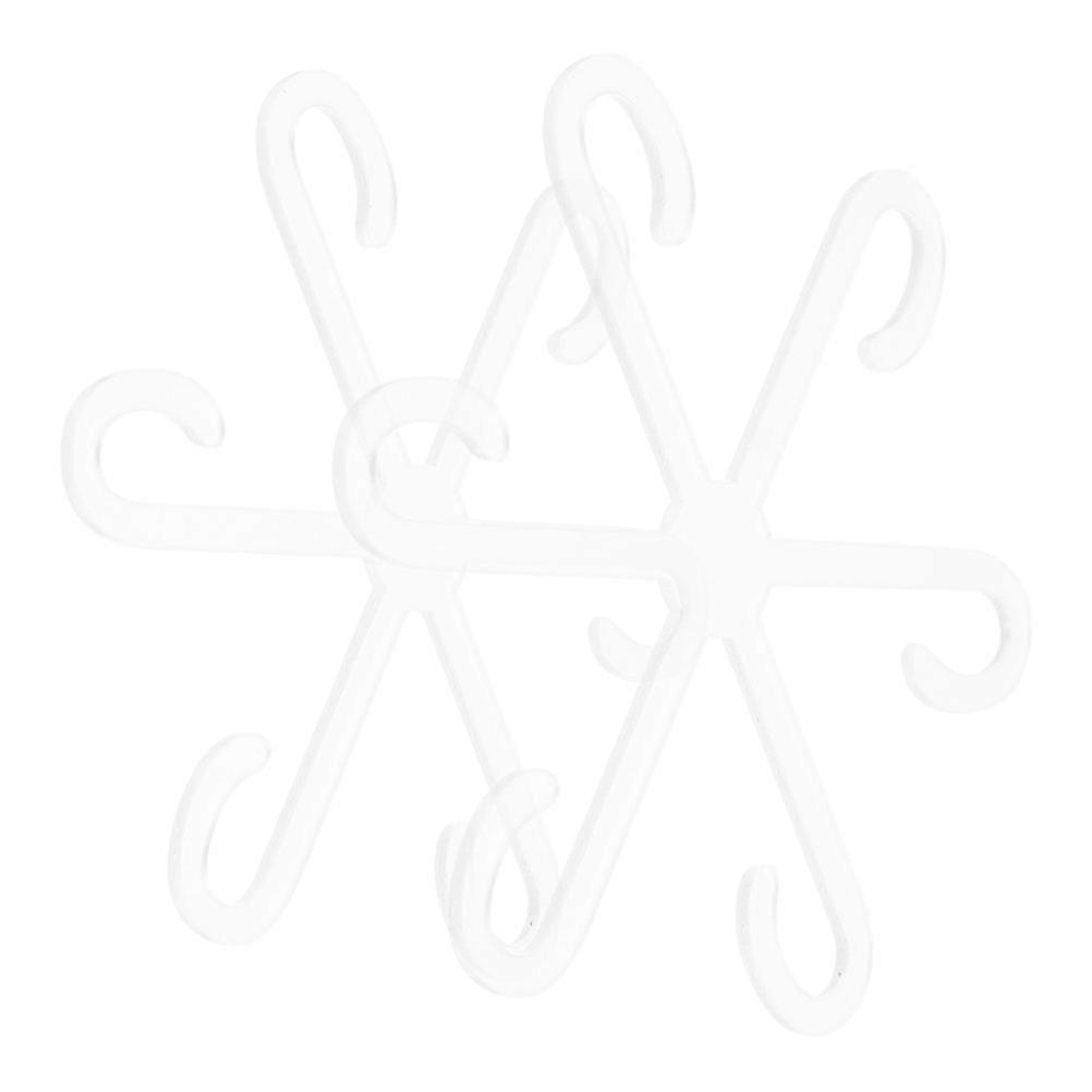 Transparent Plant Stem Support Rack for Plants Acrylic 4Pcs Holder