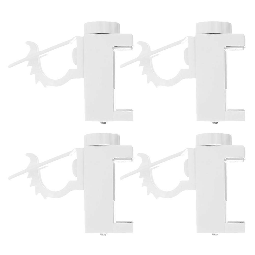Adjustable Curtain Rod Brackets No Drill Rod Holders for Cabinets 12Pcs