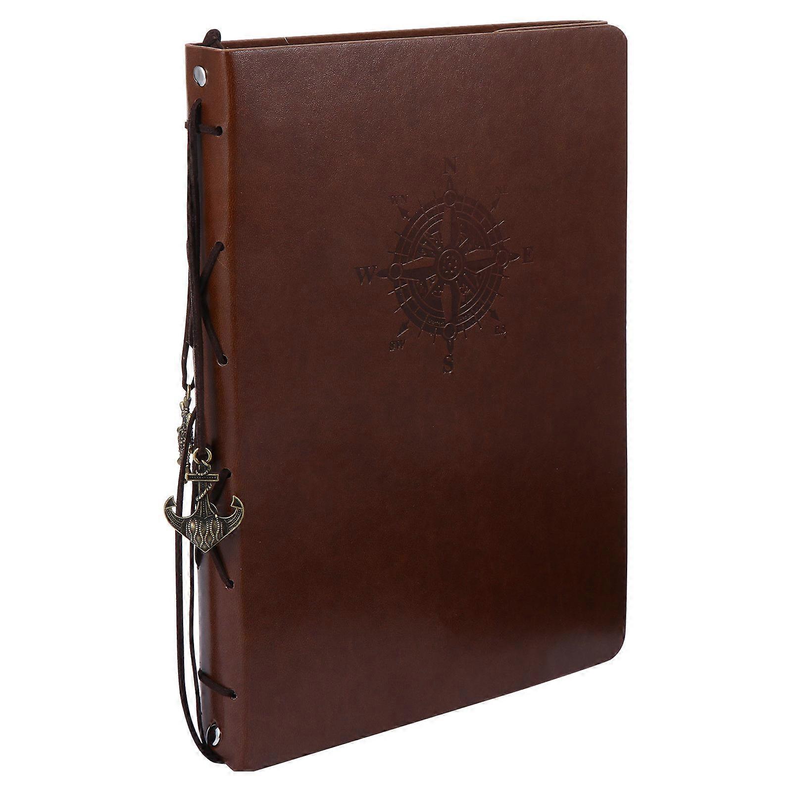 Handmade Art Album Book with PU Cover for Memory Record 2Pcs