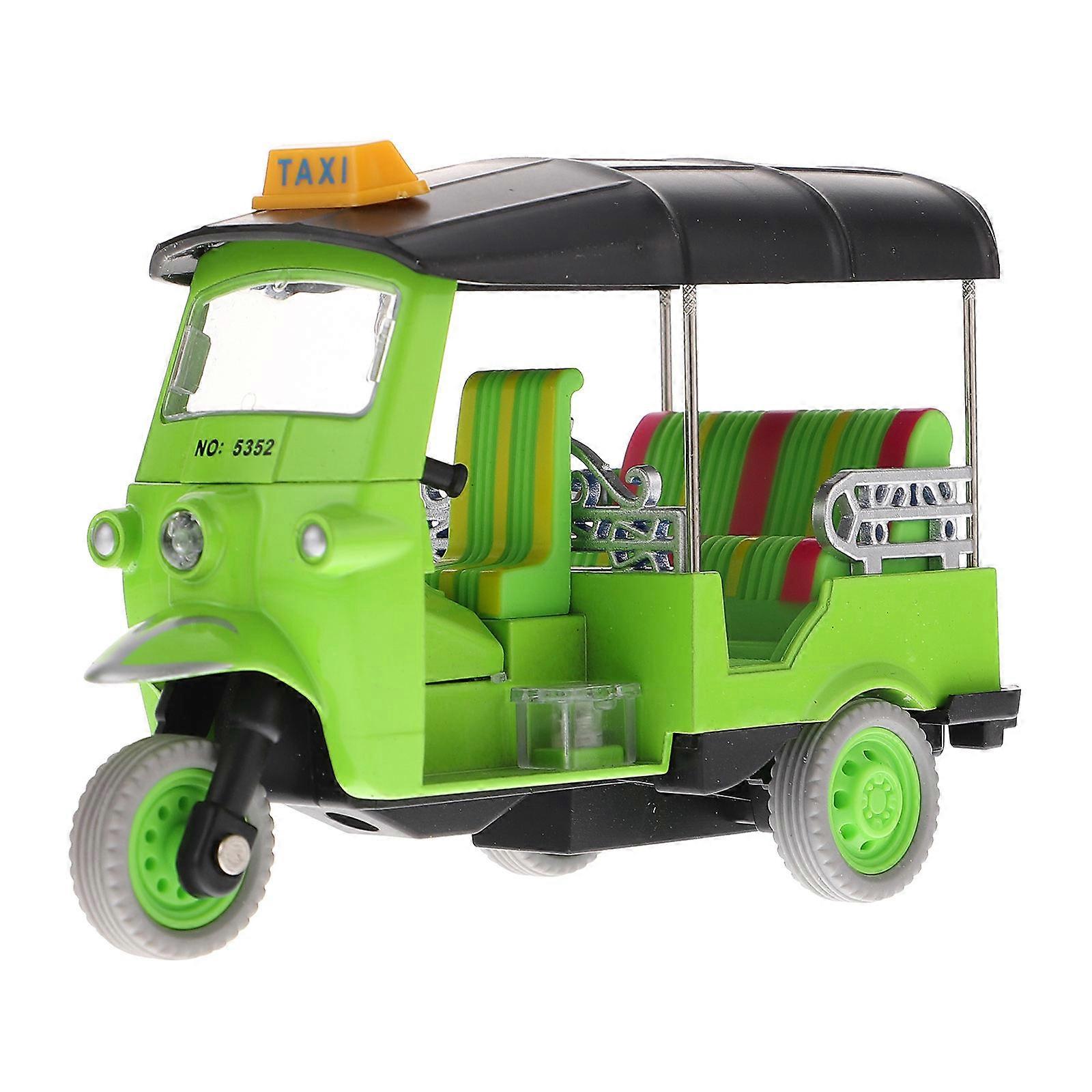 Kids Pull Back Thailand Tricycle Toy 3Pcs Alloy Simulation Model