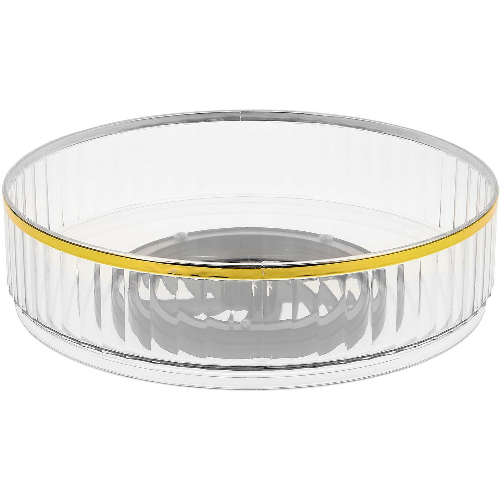 Kitchen Countertop Organizer Multi-Function Cosmetic Tray Home Use Storage Tray White 26.00X26.00X8.80CM Space-Saving 1Pack