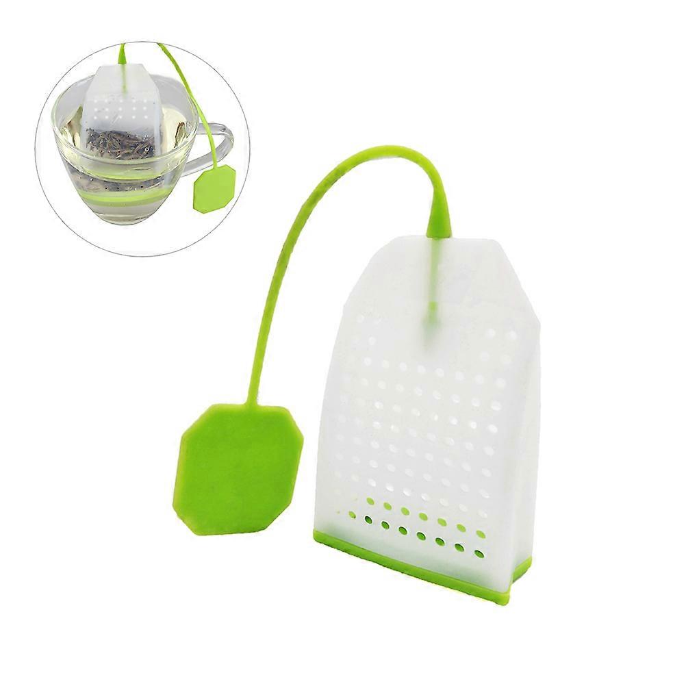 Tea Infusing Silicone Strainer For Tea Cups In Green Color With Reusable Design 1Pack