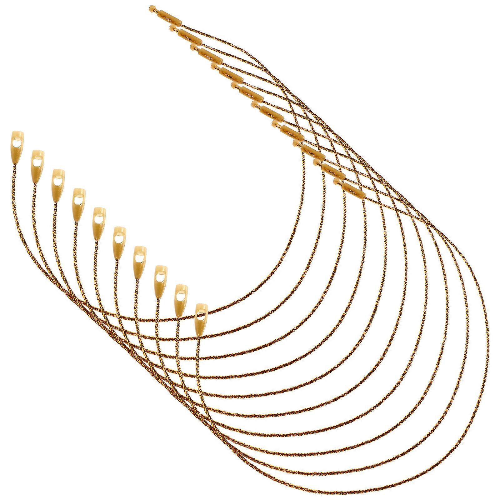 Hanging Christmas Decorations Hooks 200Pcs For Craft Enthusiasts Wreath Decoration Golden Color With Hook Shape