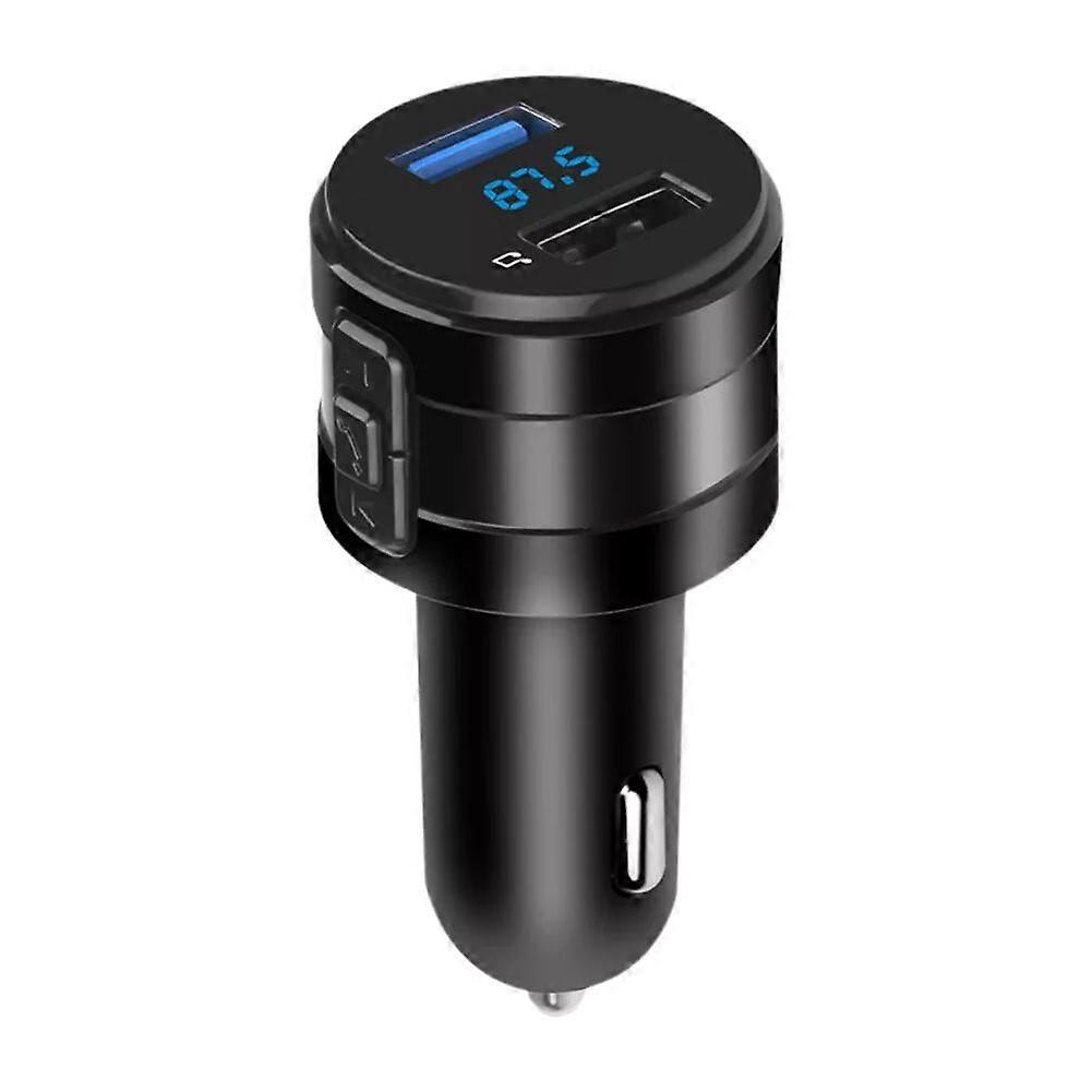 Wireless Bluetooth Car FM Transmitter Bluetooth 5 0 Fast Charging Dual USB Ports Hands Free Call MP3 Player LED Display For Cars Without Aux