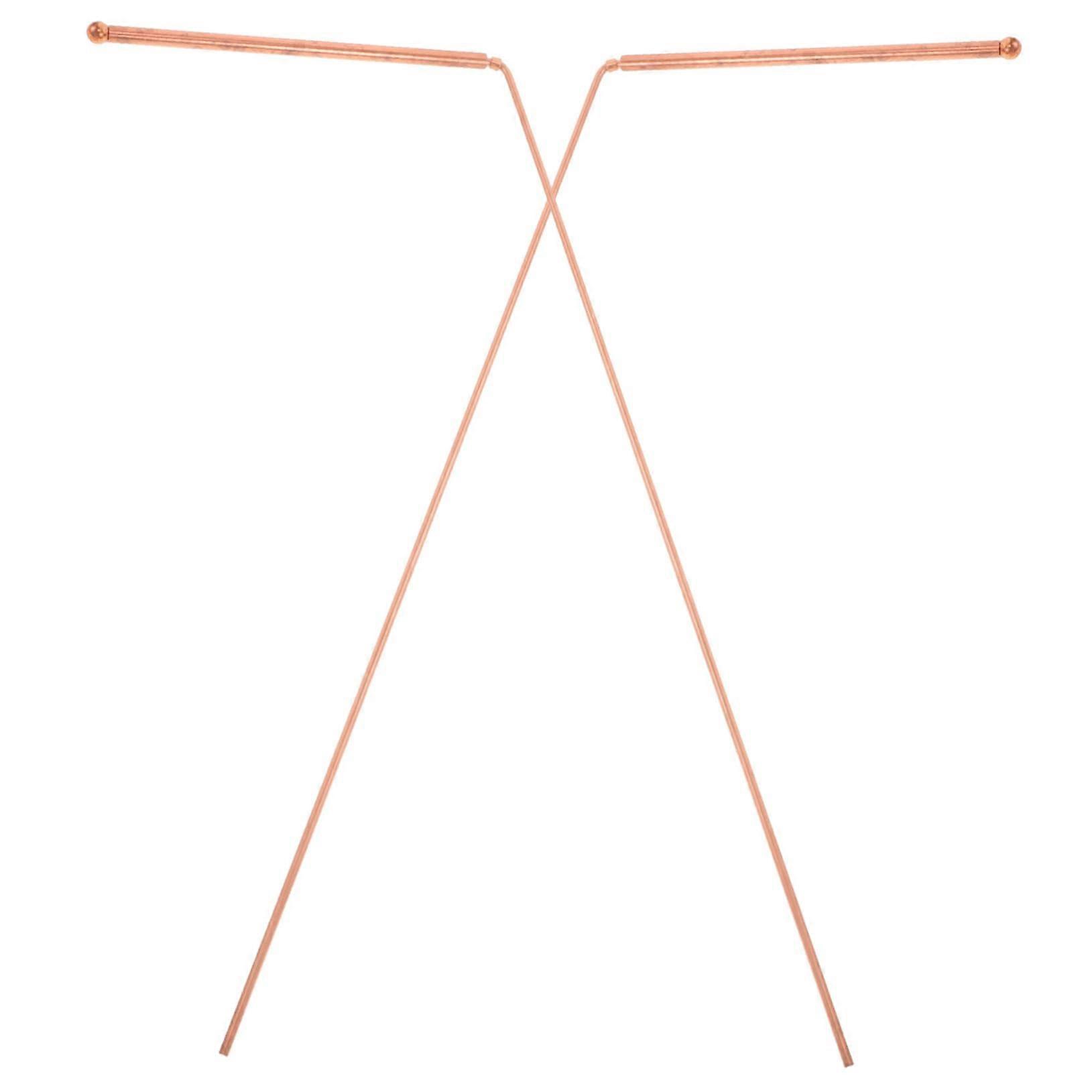 Copper Divining Rods Folding Dowsing Tools With Magnetic Field Detection For Treasure Hunting, Water Vein Locating