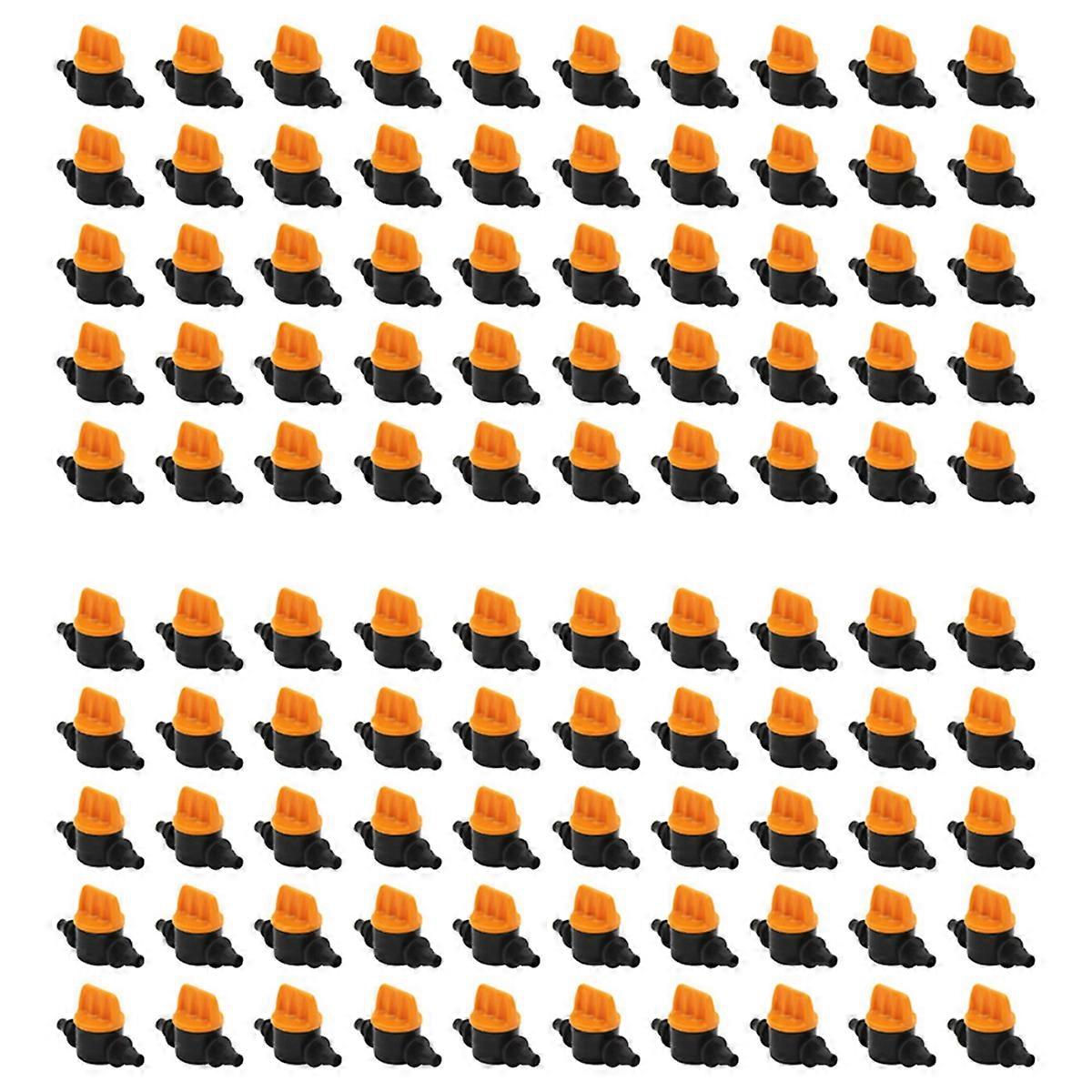 50Pcs 1/4Inch Pipe Mini Valve 4/7mm Hose Controller Barbed Adapter